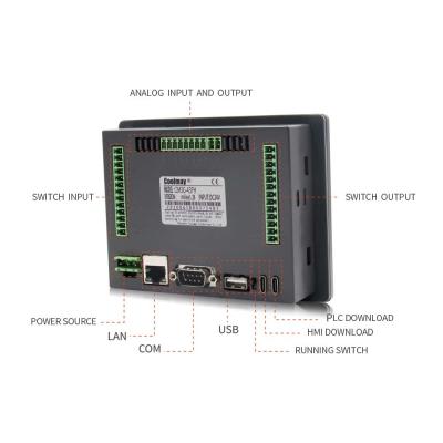 China Customized PWM HMI PLC Combo Passive NPN 8 Channels PLC Touch Panel for sale