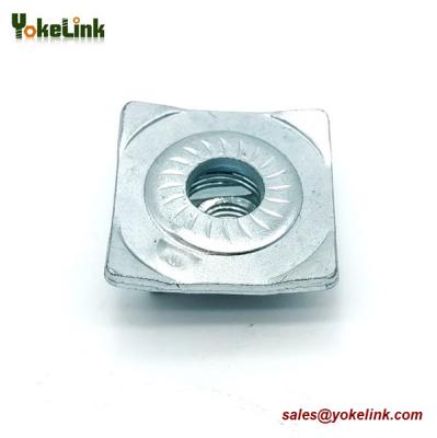 China M6 Combo Nut Washer Zinc Combo Channel Nut M6 with Square Washer for sale