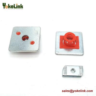 China M6 Combo Nut Washer Zinc Combo Channel Nut with Square Washer for sale