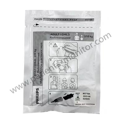 China M1722A M1722 AED M3718A Defibrillator Machine Parts Adult Child Radio Transparent Pads 989803125401 for sale