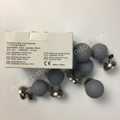 China 01.57.040163015 ECG Machine Parts Edan Adult Reusable 4mm Chest Electrodes ECG-FQX41 for sale