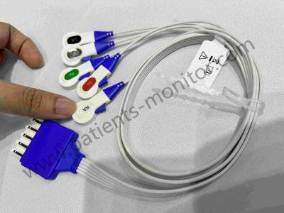 China Accesorios de monitor de pacientes del hospital GE Philip Edan Goldway Cables de plomo ECG desechables en venta