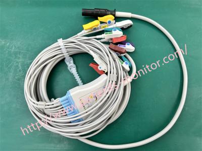 China IEC Patient Cable 10 Strand Clamp For Mortara Q-Stress 60-00186-01 Compatible With 10 Lead EKG Cable Colorful Grabb for sale
