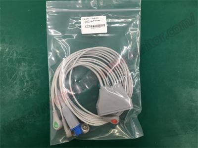 China Philip ECG Lead Wire DLP-011-05 IntelliVue MX40 Patient Monitor ECG 5 Lead Buckle AAMI+Spo2 for sale