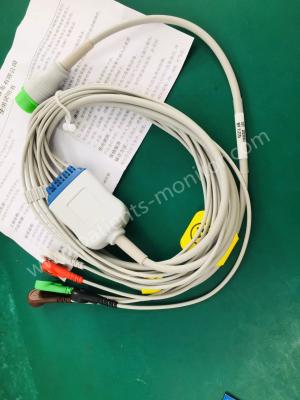 중국 Mindray T series 5- lead ECG cable Snap AHA 3.1m REF E12S5A in Good shape for Mindray T Serise Patient Monitor 판매용