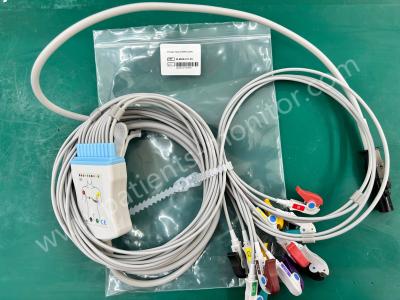 China Mortara Q-Stress 60-00186-01 IEC 10-lead 12pins EKG ECG Cable DLMOR-011-05 Compatible New for sale
