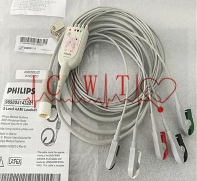 China 12 Pin 5 Lead Clip Components Of Ecg Machine 989803143201 for sale