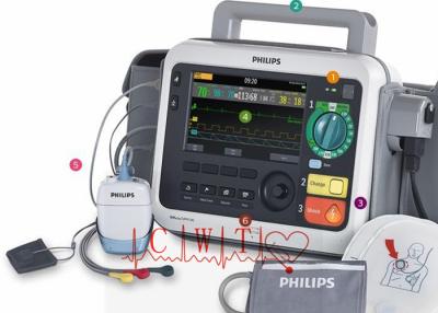 China 5 Leads 105db Icu Used Defibrillator Machine Used To Shock The Heart for sale