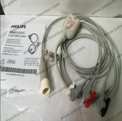 Cina 989803143181 americano Standrad del cavo AAMI Leadset degli accessori 3 del monitor paziente in vendita