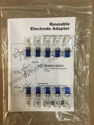 China 989803166031 piezas de recambio de ECG Philip Reusable Electrode Adapter Clear Tab Snap Adapter Ref en venta