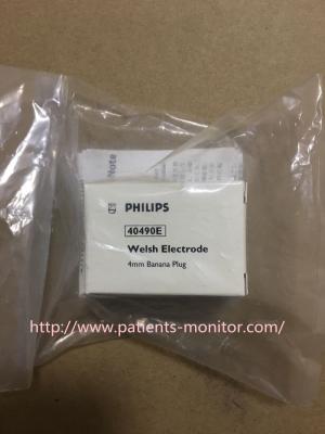 China 40490E Patient Monitor Parts Philip Welsh Electrode 4mm Reusable Banana Plug 15MM Suction Icon for sale