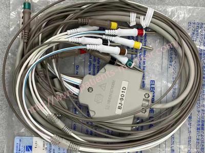China BJ-901D Nihon Kohden EKG ECG Cable 10 Leads Wires 15 Pins Needle European Standard Connector for sale