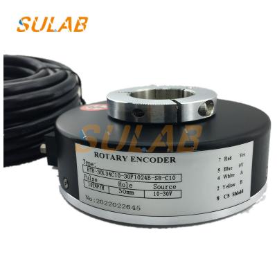 China 30mm 40mm Elevator Parts Rotary Encoder HTB-30L34C10-30F1024B-S8-C10 for sale