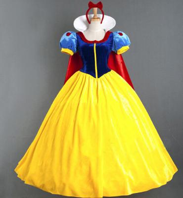 China Women fantasia Princess Snow White Halloween Cosplay Costume Carnival Disfraces Party Women Adult Snow White Costumes for sale