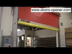 High-speed industrial door opener radar sensor detect