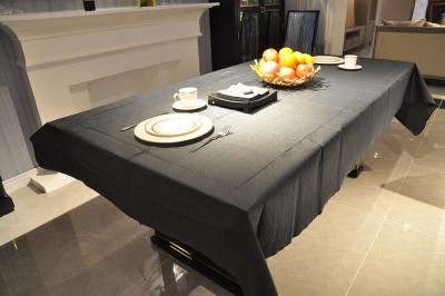 China Black Rectangular 1.37m Disposable Paper Tablecloths SGS FDA Listed for sale