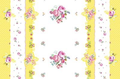 China Wild Flowers Paper Cover For Table , OEM 54 X 108 Inch Floral Paper Tablecloths for sale