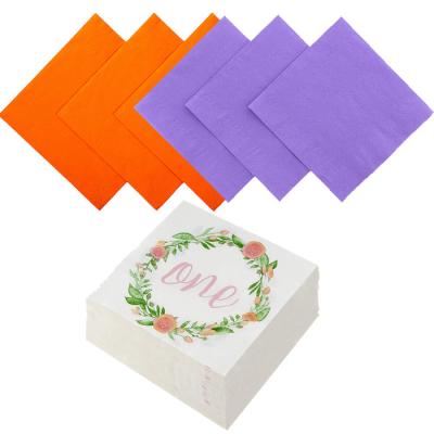 China 20x20 Inch Color Paper Napkin for sale