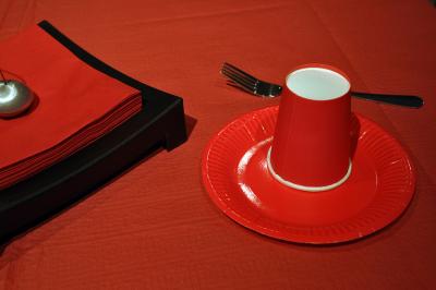 China Biodegradable Disposable Dinnerware Set , 33x33cm Compostable Plates And Cutlery Sets for sale