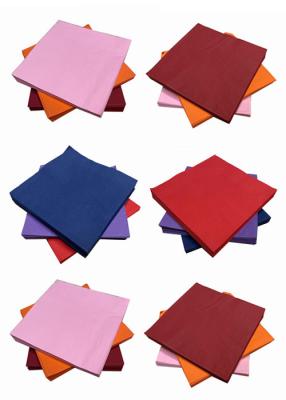 China wood pulp Colored Paper Napkins Personality Disposable Paper Napkins for sale