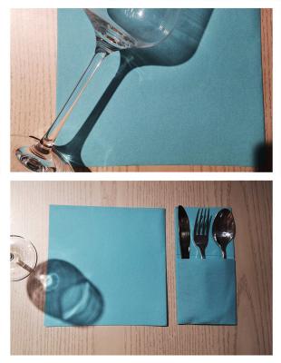 中国 Airlaid OEMの夕食およびUnscentedのために印刷される装飾的な紙ナプキンのティッシュ 販売のため