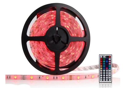 China 5M Ribbon LED RGB Strip Lights 60LEDS IP65 Self - Adhesive For Bedroom for sale