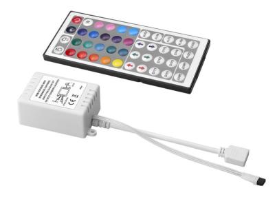 China IR Remote 5050 LED RGB Controller , 44 Buttons LED Light Strip Controller for sale