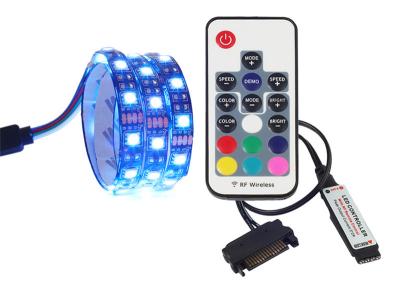 China Computer Case Magnetic Rgb Led Strip 120 Degrees With Power Supply Interface for sale