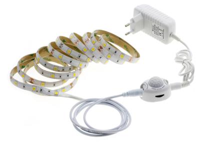 China Warm White Bedroom LED Strip Light Kit With Waterproof Motion Sensor 5050 12V DC for sale