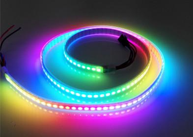 China Non Waterproof Magic RGB LED Strip IP20 WS2813 144 Pixels Addressable for sale