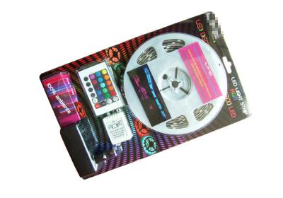 China SMD 5050 RGB LED Tape Light Kit , Color Changing Led Light Strips Blistered Packing for sale
