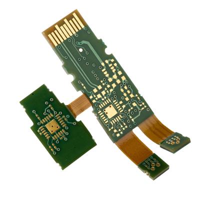 China 1 to 6OZ 2 Double Sided Rigid Flexible PCB Flex Circuit Board for sale