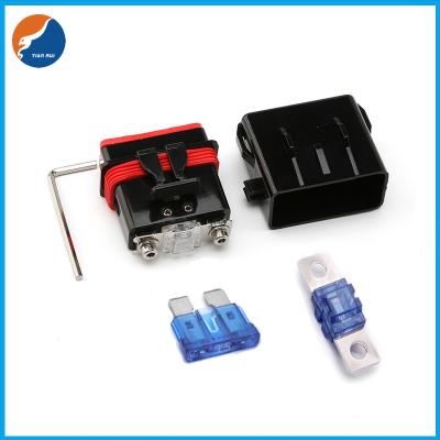 China Waterproof Car AFS ATC Blade Inline Dual Use Fuse Holder With Wrench Replacement Fuse for sale