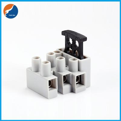 China 3 Poles Feed Through Terminal Blocks 5x20 Fuse Terminal Block For Lighting Lamp for sale