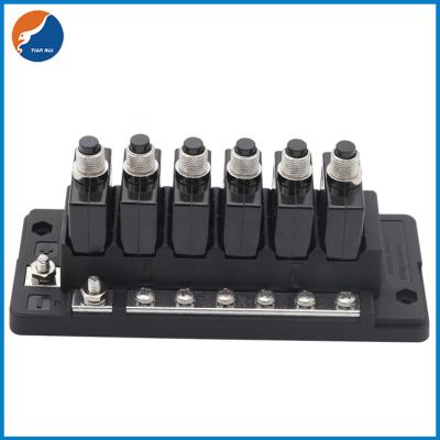 China 12V 32V 6 In 6 Out 6 Way 88 L1 L2 Circuit Breaker Fuse Block Box For RV Car Boat Yacht for sale
