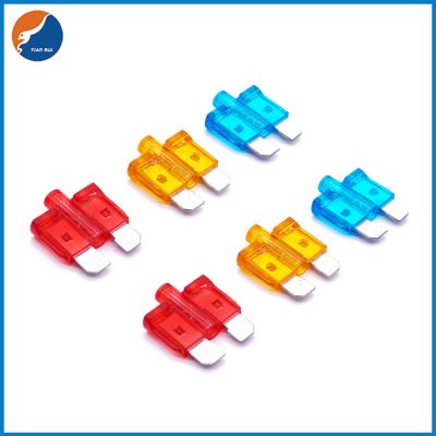 China 5A 10A 15A 20A 30A 40A ATO ATC 32V DC LED Blade Fuse Automotive Protection With LED Indicator for sale