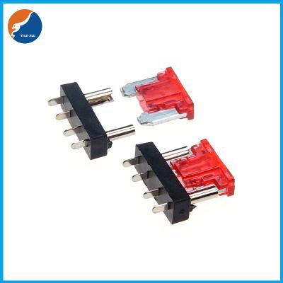 China Tinned Plated Brass Terminal PCB Mount ATT Low Profile Micro Blade Fuse Holder Clip for sale