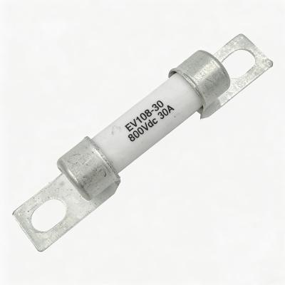 China Fusible para Vehículo Eléctrico con Cuerpo Cerámico para Protección de Corriente de 750VCC 800VCC y 5A a 50A en venta