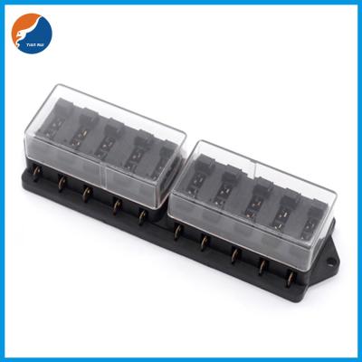 China TR-10 Universal Car Truck Vehicle Circuit Automotive Car Standard Blade 10 Way Fuse Box for sale