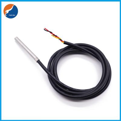 China Waterproof 5.5VDC Digital DS18B20 Temperature Sensor Stainless Steel Shell for sale