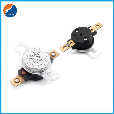 China 40A Thermal Overload Protector Phenolic Case 300MΩ Bimetal Thermostat Switch for sale