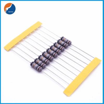 China 1 / 4W-5WS Wirewound Resistor Fuse Body Coating Gray for 0.01Ω-1KΩ for sale