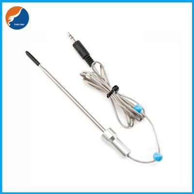 China Stainless Steel Handle NTC 100K Temperature Sensor With Stereo Plug for sale