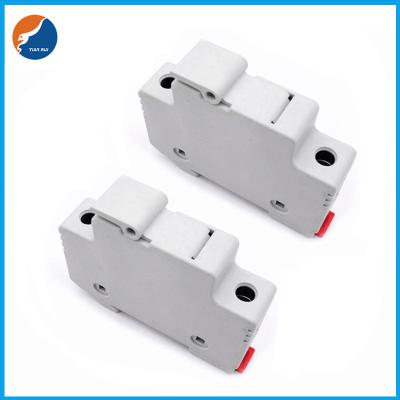 China 1P 2P 3P Din Rail Fuse Base 10x38mm Fuses Link AC Cylindrical RT18-32 Fuse Holder for sale