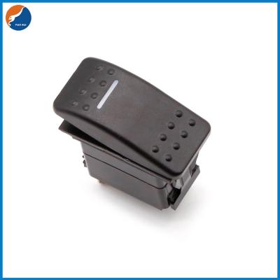 China 12V 24V 10A 20A ABS Marine Boat Rocker Switch With LED for sale