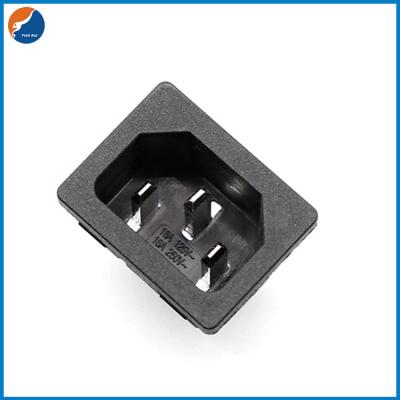 Cina R14-A-1CB1 C14 Electric Insert Male AC Plug Power Connector Socket 10A 250V For Home Appliances in vendita