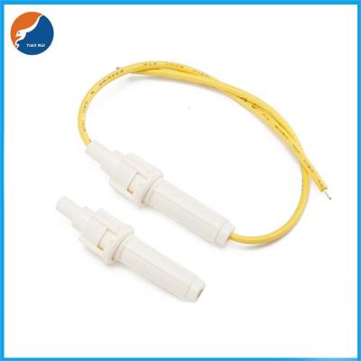 China Snap-In Type Fuseholder 20AWG 18AWG 5x20mm Glass Fuses In-Line Wire Lead Fuse Holder for sale