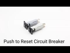 Mini Miniature Overload Electrical Snap-in Thermal Resettable Circuit Breaker Push to Reset