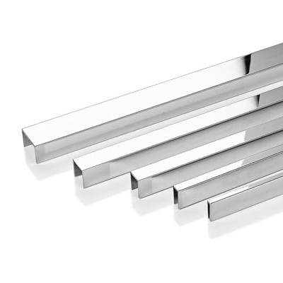 China Edge Mirrors Stainless Steel Trim Modern U Shaped Tile Trim 0.24mm - 1mm Thickness for sale