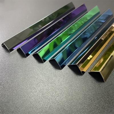 China Decorative Polished Stainless Steel Trim Strip Modern Style Custom Shaped for sale